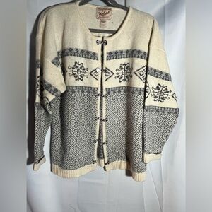 Woolrich 100% wool sweater - natural - large